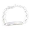 [H3882] - Silver Curb Chain 'Identity' 20 Cm 7 Mm