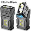 Мини светодиодные фонарики EDC Перезаряжаемый магнитный фонарь с клипсой Ручной фонарь EDC для пеших прогулок, кемпинга, выгула собак, чрезвычайных ситуаций