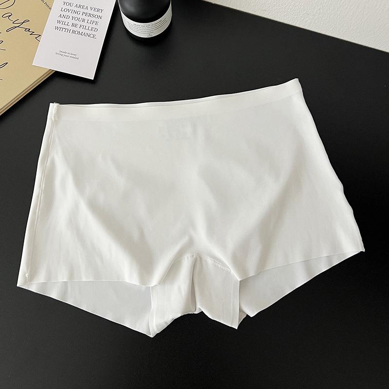 Ice Silk Seamless Anti-Exposure Underwear: Antibacterial, Anti-Embarrassment Leggings for Summer 2024