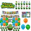 My Singing Monsters Birthday Party Decorations Set Colorful Balloons Paper Banners And Cake Toppers