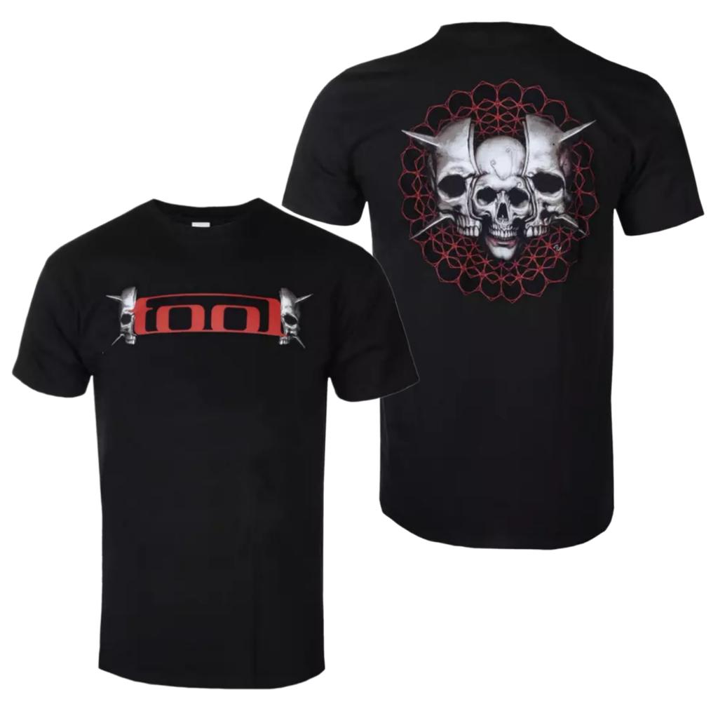 Tool Skull Spikes Patterned Inspired Printed Tshirts For Unisex And Unisex Universal Classic Band Fan Tshirts