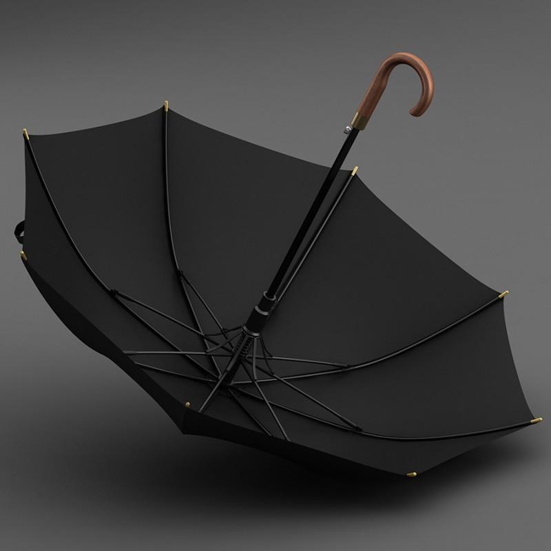 OLYCAT Automatic Long Handle Umbrella 25 Inch Wind Resistant Straight Stick Men Business Use