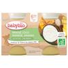 Petit Pot Bébé Brassé Coco Mangue Ananas - Babybio - Bio - 2x130g - Dès 6 Mois