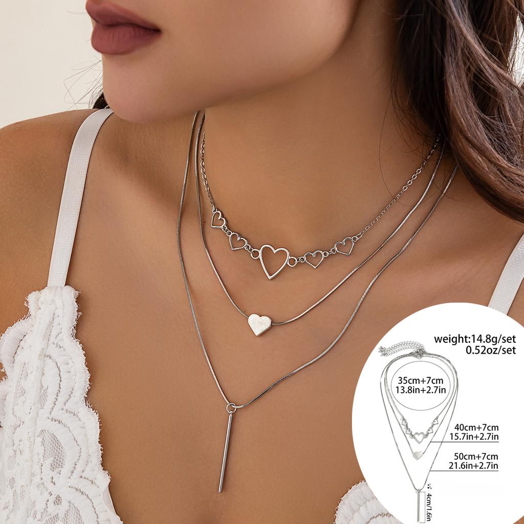 BLINGBAY Женская подвеска Новая цепочка из змеиной кости контрастного цвета Ins Ожерелье Женское многослойное бриллиантовое сердце с воротником для девочек Ювелирные изделия для вечеринок Подарки