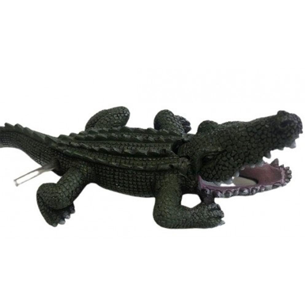 Resin Action Crocodile Aquarium Ornament 21cm