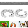 10pcs Metal Material Bird Leg Rings Opening Clip Design Bird Identification Bands  For Parrot