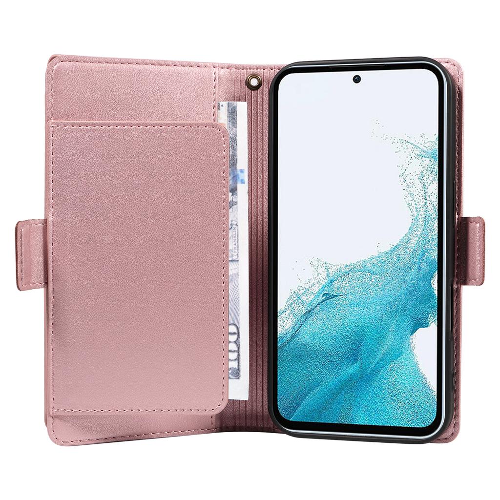 Чехол для Samsung Galaxy A54 5G с держателем для нескольких карт и ремешком, чехол для телефона из искусственной кожи, подставка