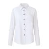 2023 Осень/Зима Женская однотонная однобортная рубашка с длинным рукавом
