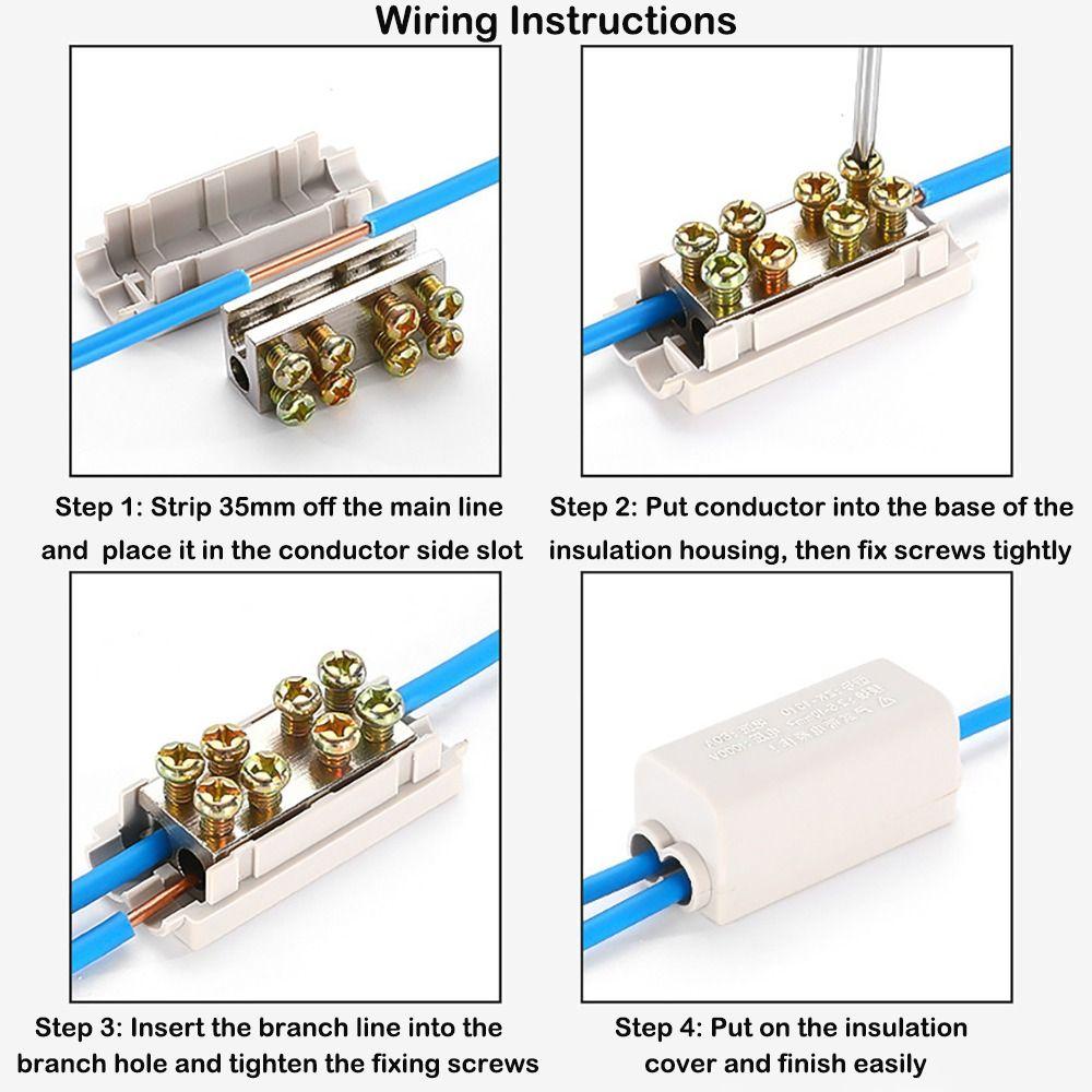 New High Power High Power Splitter No Disconnection T-type Wire Connector Quick Terminal Block Electrical