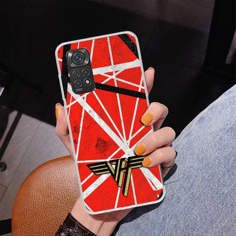 Eddie Van Halen Graphic Guitar Phone Case For Xiaomi Redmi Note 15 14 13 12S 12 11 Pro Plus 14S 11S 11E 10 10S 11T 5G Personaliz