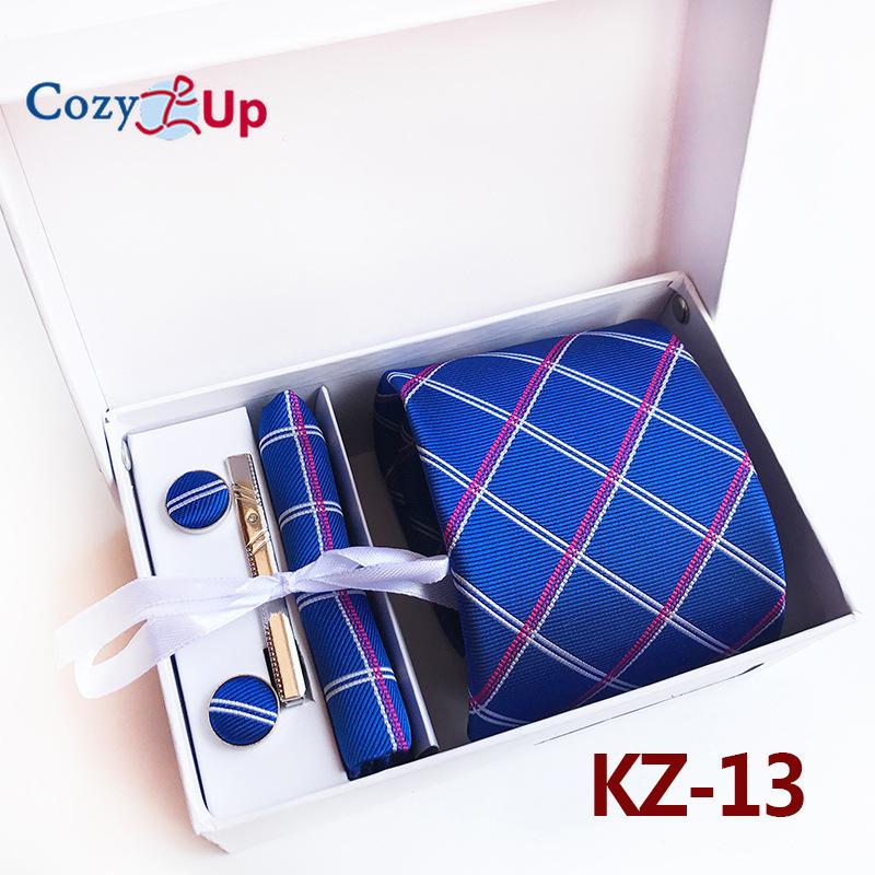 Cozy Up Набор из 6 предметов, мужские галстуки с узором пейсли, включая галстук, квадратный шарф, манжеты, зажим для галстука, подарочная коробка