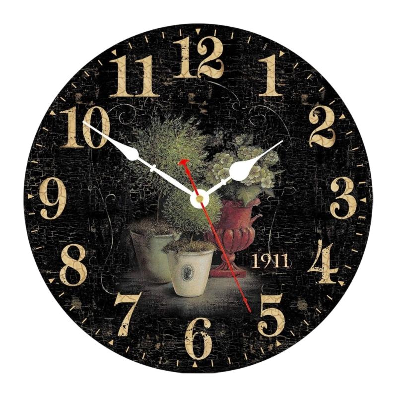 Silents None-Ticking Clocks Decorative Clock Battery Operated Wall Clock for Living Room Kitchen Home Office Decors