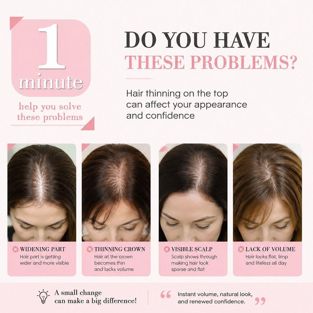 360° Coverage Long Wave Hair Topper Realistic Women Wiglets Topper Curly Hairpiece Thinning Hair