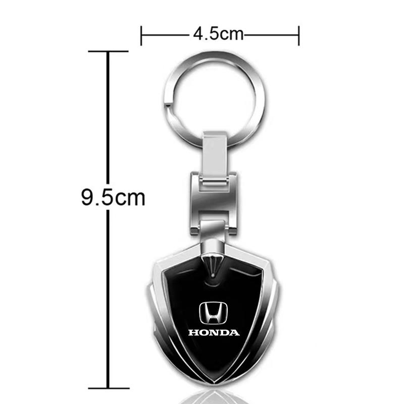 3D Metal Car Keychain Key Chain Ring Key Holder Styling Car Accessories For Honda Fit Mugen Insight Type S R VTEC DOHC Modulo Vezel Legend RR