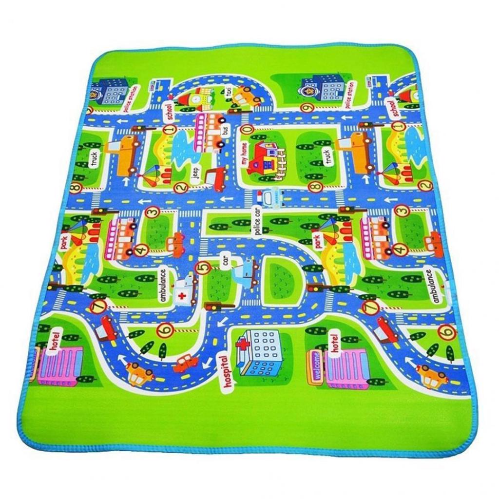 Town City Traffic Baby Crawling Mat Green Road Children Play Picnic Carpet