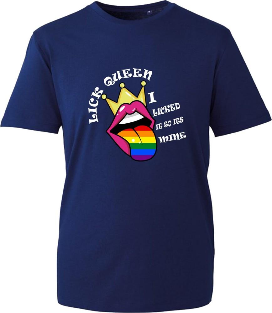 Lick Queen I Licked It So Its Mine Lgbt Tshirt Funny Pride Lgbtq Unisex Top