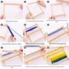 Handmade DIY Children's Science Experiment Knitting Wool Tool - Educational Wooden Toy.