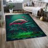 Cartoon Pink Flamingo Bird Rainforest Carpet Rug for Home Living Room Bedroom Sofa Doormat Decor,kid Area Rug Non-slip Floor Mat