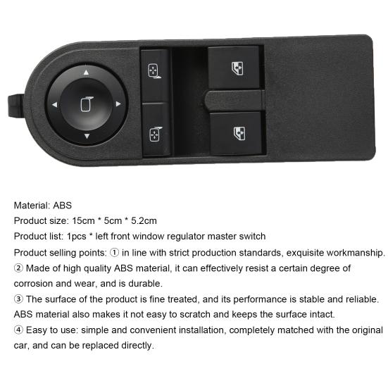 Window Switch Compact Car Performance Fine Workmanship Excellent Window Control Switch 13228879