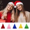 Santa Hat for Women Men Plush Velvet Christmas Hats Soft Holiday Dress-up Accessory for New Year Party Supplies