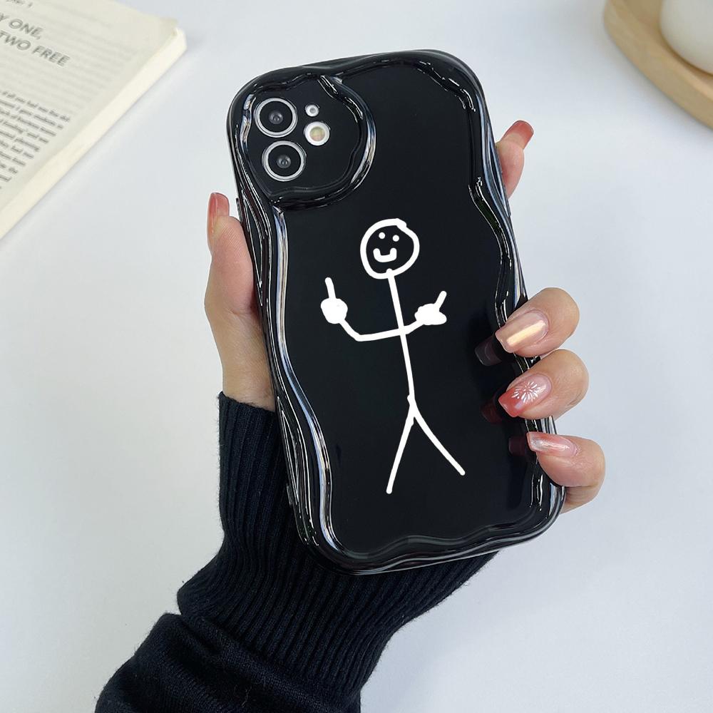 Мягкие волнистые чехлы для телефонов N79 с рисунком Matchman art для Samsung A54 A34 A13 A14 S23 S24 Ultra Xiaomi Redmi Note 13 Realme Infinix, защитный бампер