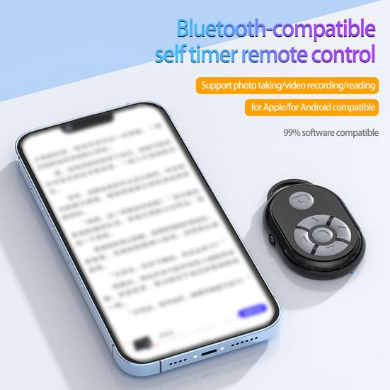 Пульт дистанционного управления на большом расстоянии, дистанционное реагирование, видео, Bluetooth-совместимая съемка, мини-съёмка без помощи рук, умный затвор для селфи, для фотографии
