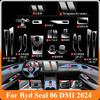 Для Byd Seal 06 DMI 2024 Аксессуары для салона Пленка прозрачная TPU PPF Панель переключения передач Центральная консоль Защитная наклейка от царапин