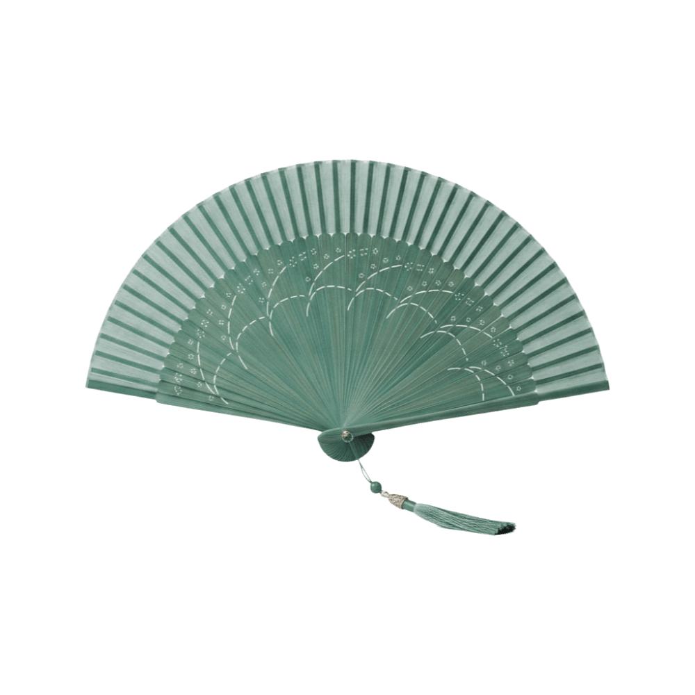 Retro Design Chinese Style Silk Fan Decoration Classical Fan Handheld Shell Fan Summer Season