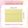 60Pcs A2 Paper Envelopes Postcard Wedding Greeting Cards Photo Gift Envelope Announcement Mailing Self Seal Invitation Envelopes