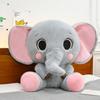 Плюшевая игрушка слон Милый мультяшный аксессуар Украшение Детские подарки на день рождения