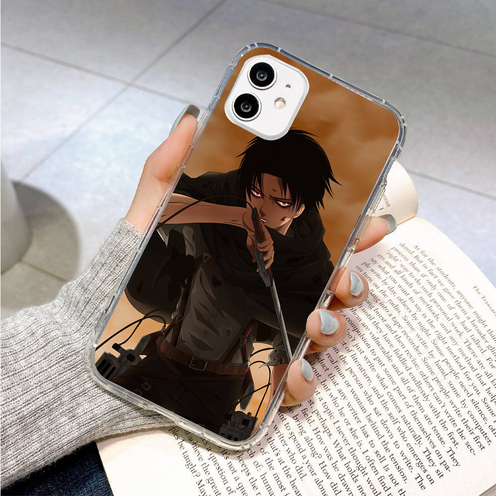 Чехол для Samsung A04 A14 A23 A34 A54 M23 M33 M52 M53 Realme 10 9 C30S C35 C55 VIVO Y02S Y21 Y51 X80 Pro Прозрачный чехол WI54 Аниме Атака титанов