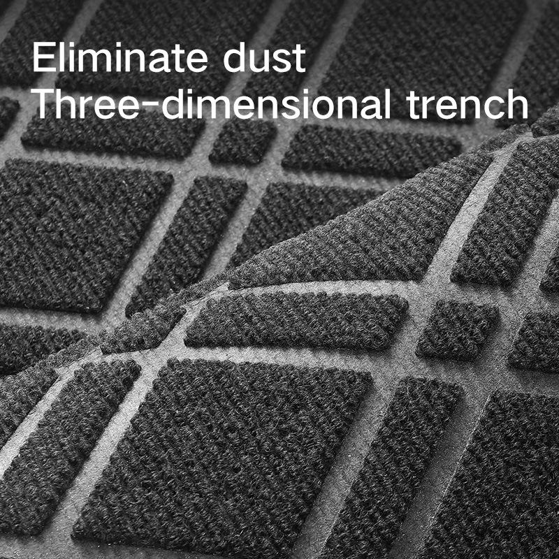 Nordic Wind Rubber Entry Door Floor Mat Household Entryway Easy To Take Care of Foot Mat Commercial Door Sand Scraping Dust Mat