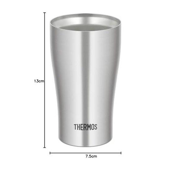 Термос-кружка с вакуумной изоляцией Thermos 340 мл Нержавеющая сталь Можно мыть в посудомоечной машине Конструкция бутылки Сохранение тепла Холод JDY-340 S