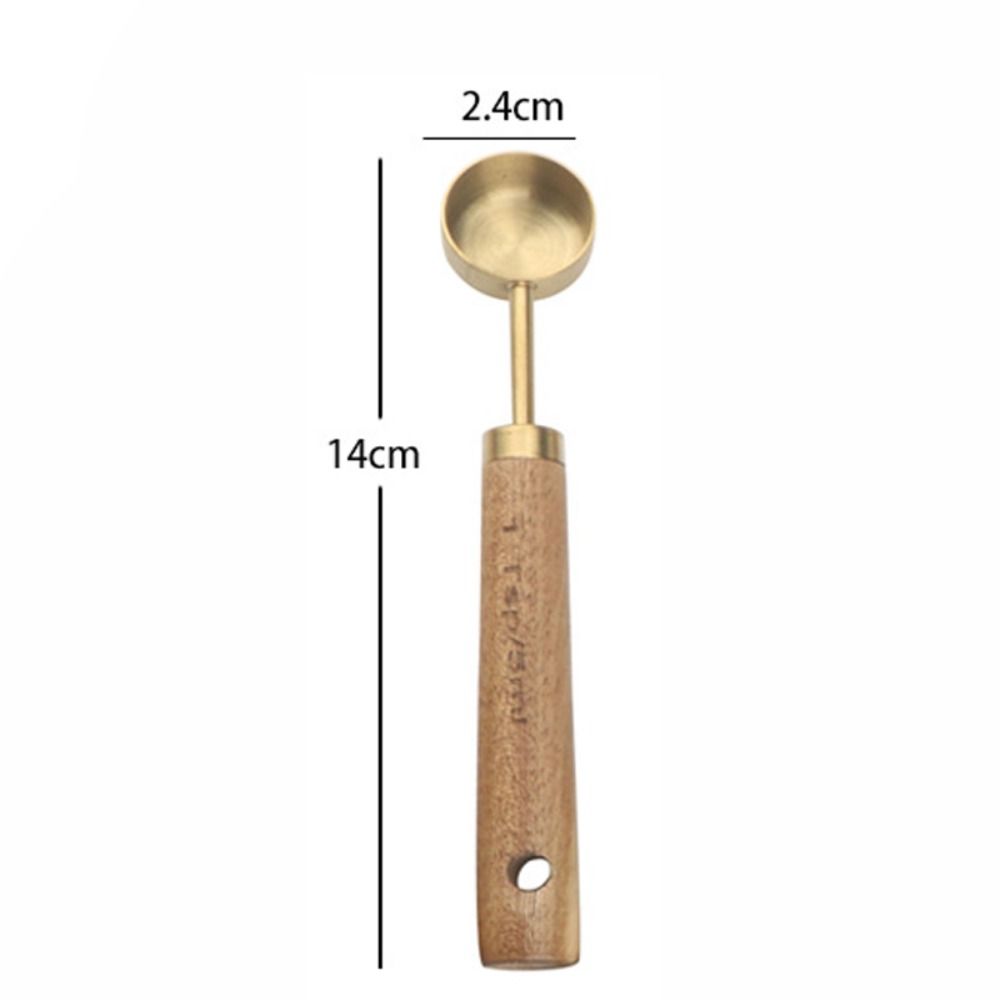 Деревянная ручка, инструменты для выпечки, золотая мерная ложка для кофе, новые мерные чашки, ложки