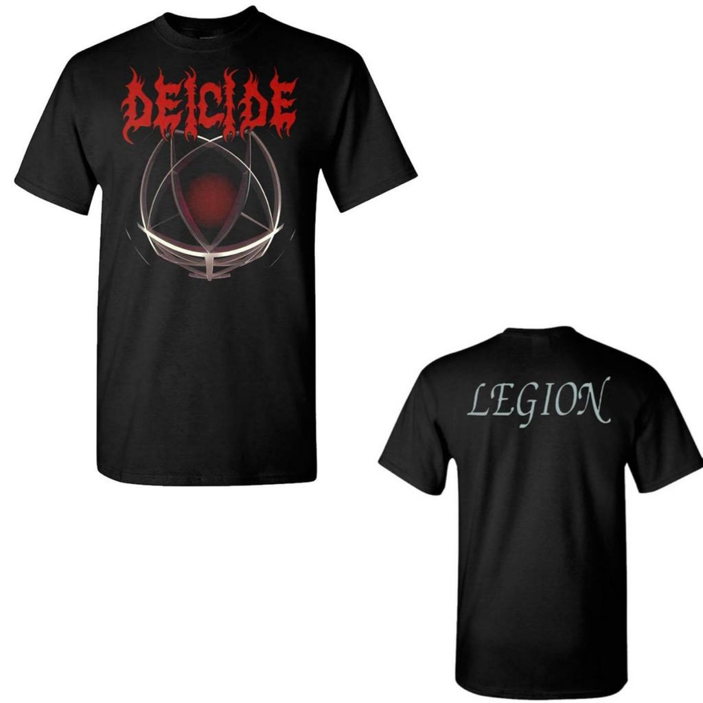 Поп-футболка с графикой группы Deicide Хлопковая Унисекс Летняя С коротким рукавом Модный бренд Футболка Роскошная Повседневная Винтажная Ретро Топ