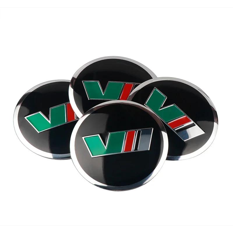 Car Sticker Skoda 2026 Hot 4PCS 56mm Aluminium Alloy Auto Car R Wheel Hub Center Caps Emblem Sticker For Skoda Octavia A7 Rapid 