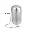 1pcs Stainless Steel Tea Strainer Tea Filter  Ultra-fine Meshthin Tennis Rack Chain Hook and Lid Washable & Reusable Filter Bag Diffuser