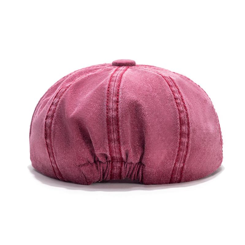 Восьмиугольная кепка из хлопчатобумажной выстиранной джинсовой ткани, женская британская берет, литературная кепка художника с утиным языком, ретро-кепка для газетчика, мужская