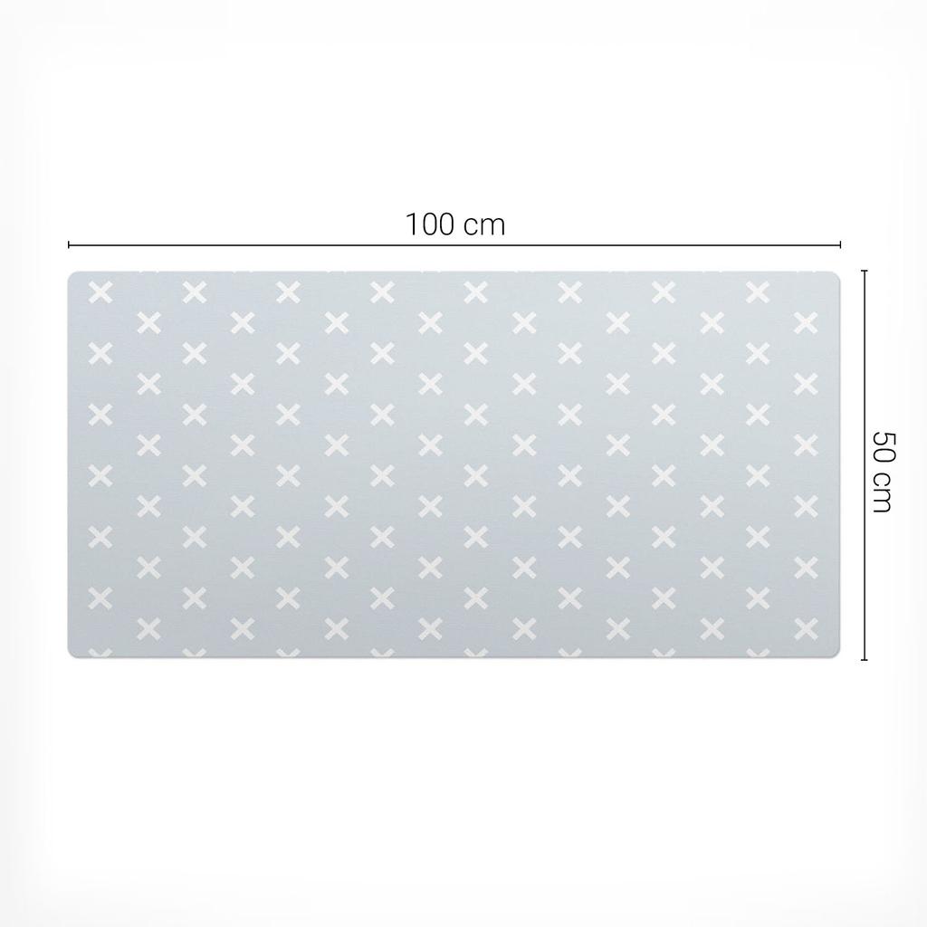 Mata Dekoracyjna Na Stół Z Nadrukiem Premium Krzyżyki Na Tle 100X50 Cm