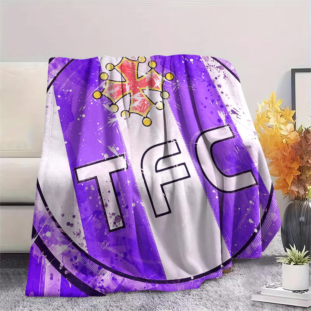 Toulouse Football Club  Print Flannel Blanket, High quality Comfortable for All Seasons, Home Decor, Warmth and Comfort