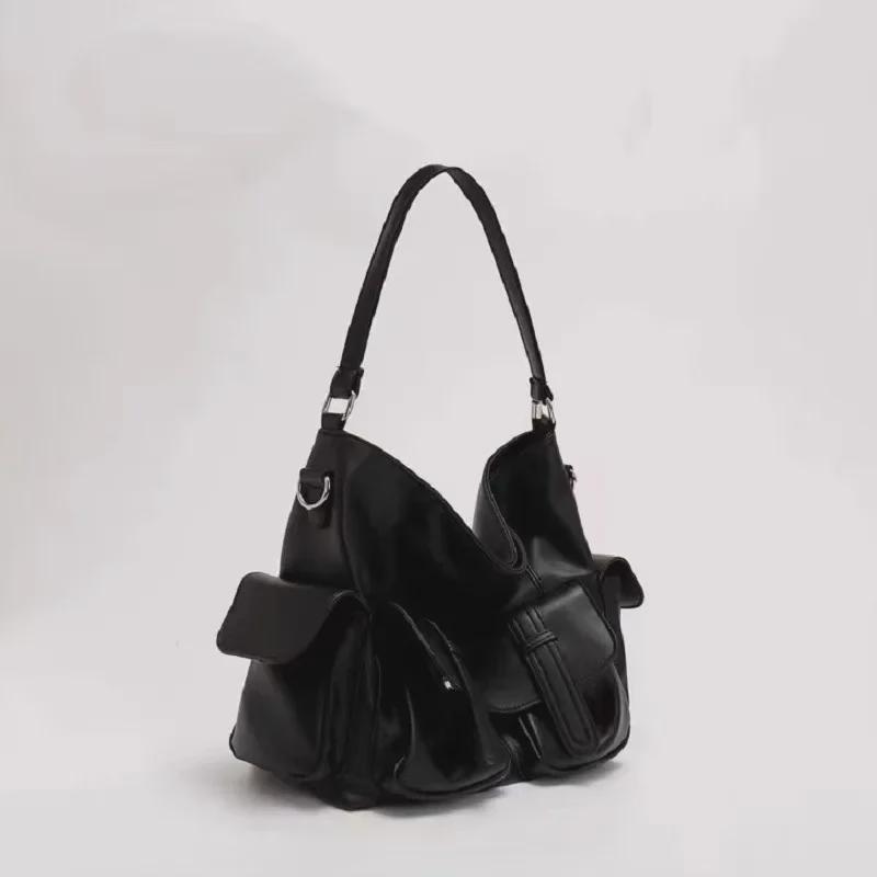 Модная черная сумка через плечо в стиле ретро для мотоциклистов для девочек