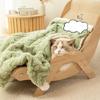 Solid Color Cat Sleeping Mat Thickened Fleece Blanket Comfortable Cat Nest Mat  Winter
