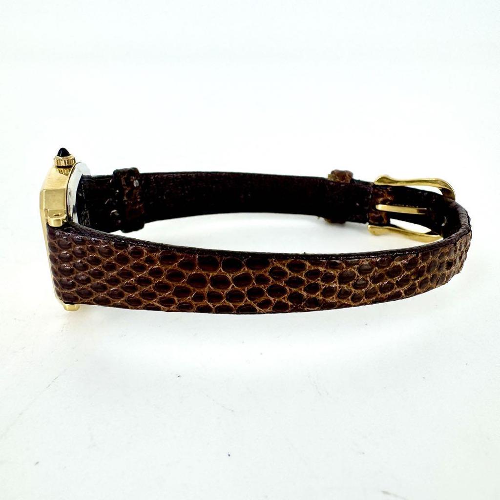 [USED] Battery SEIKO Exceline Watch Gold Leather Strap