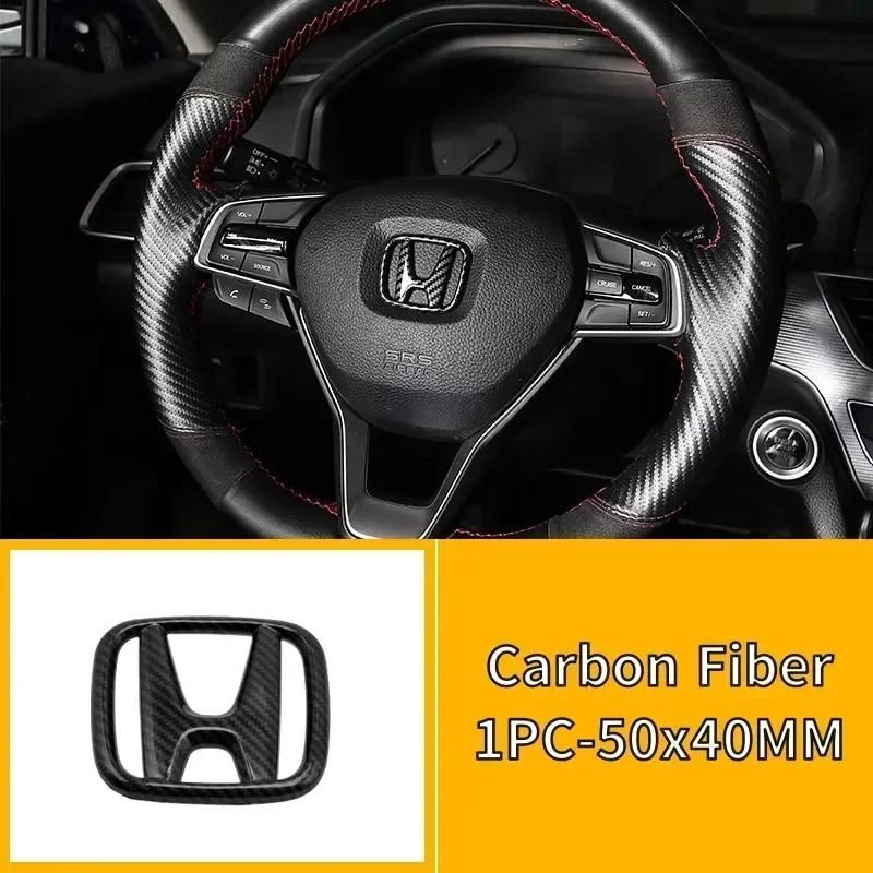 AAFR1 ABS Car Steering Wheel Logo Emblem Cover Sticker for Honda Accord Odyssey Jade CRV Fit CRZ City Civic HRV 8th Pilot Legend Pilot