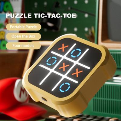 Детская электрическая игровая консоль, игрушка 3-в-1 XO, розетка-головоломка, шахматная игра на память, портативный образовательный портативный игровой автомат для малышей, подарок для мальчиков и девочек