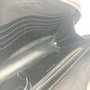 BURBERRY Check pattern Embossed Clutch Bag Pouch Black/SilverHardware