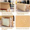 20pcs Heavy Duty Large Kraft Paper Bread Bags with Tin Tie Tab Lock Loaf Bag with Clear Front Window Storage Packaging Treat Bag