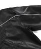 Phyps Motorcycle Motorcycle Piping Leather Jacket Black