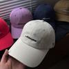 Simple and Fashionable Versatile Letter Embroidery Baseball Cap Female Couple Casual Big Head Circumference Cap New Hat
