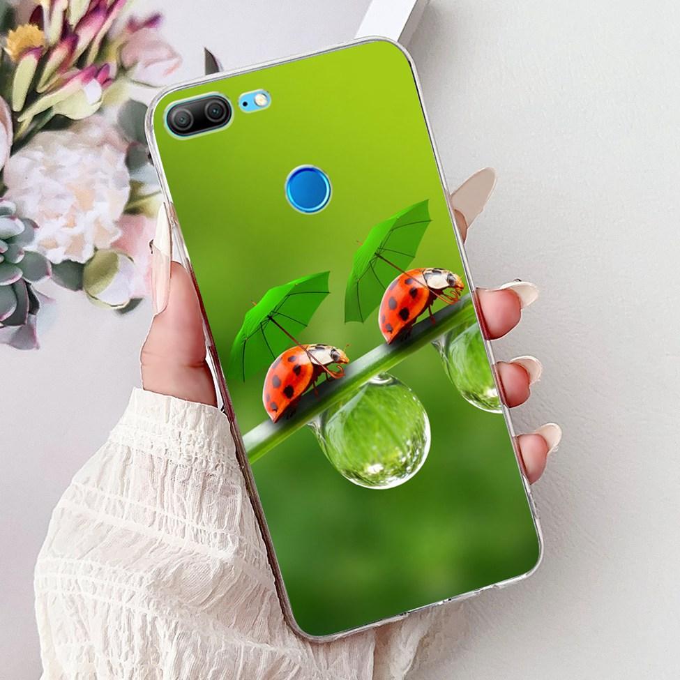 Clear For Honor 9 Lite Case Cute Cat Luxury Fashion Flowers Cool Boys Soft Bumper Cover For Honor 9Lite LLD-L21 Phone Case 5.65"